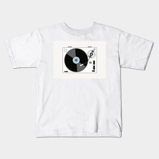 Retro Record Player Kids T-Shirt